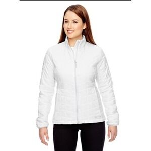 Marmot Womens Calen Jacket White Quilted Primaloft Insulated Puffer 77970 Size M